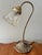 Metal Mid 20th Century Gooseneck Lily Pad Lamp With Glass Shade For Sale - Image 7 of 10