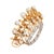 Mid 20th Century Retro Pearl Diamond 14k Yellow Gold Platinum Crown Brooch For Sale - Image 4 of 6