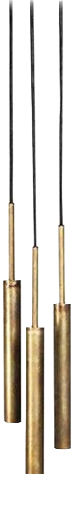 Large Brass Stav 3 Lamp by Johan Carpner for Konsthantverk