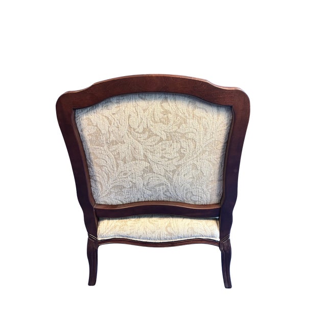 French Provincial Pair of Vintage Sam Moore (Hf Furniture) French Louis XV Style Bergère Chairs For Sale - Image 3 of 6
