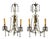 1950s Neoclassical Style, Wall Sconces, Bronze, Crystal, France - a Pair For Sale