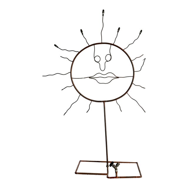 Vintage Hand Made Copper Pipe Sprinkler Sculpture Garden Ornament For Sale