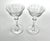 American 1940s Tiffin Franciscan “Love Lace” Pair of Liquor Cocktail Glasses For Sale - Image 3 of 6