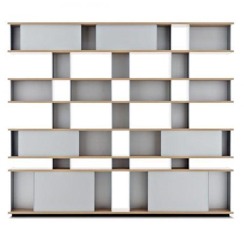 Wood Nuage Shelving Unit in Wood and Aluminium by Charlotte Perriand for Cassina For Sale - Image 7 of 9