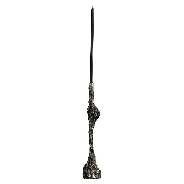 Omnia Vanitas Vanité 3 Candelabra in Patinated Cast Bronze by William Guillon For Sale - Image 12 of 12