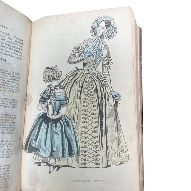 1841 Rare Book, “The Ladies’ Cabinet of Fashion, Music and Romance” , With Numerous Hand-Colored Illustrations . For Sale - Image 17 of 17