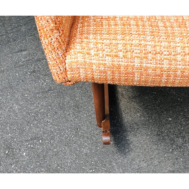 1950s MCM Reupholstered Rocking Chair For Sale In Baltimore - Image 6 of 6