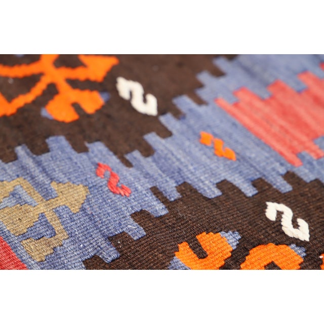 1960s Ethnic Traditional Anatolian Hand Knotted Kilim Rug For Sale - Image 4 of 10