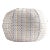 The House of Scalamandré Odette Weave Sphere Pillow, Limestone For Sale