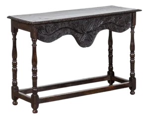 English Vernacular Oak Side Table, 1780
