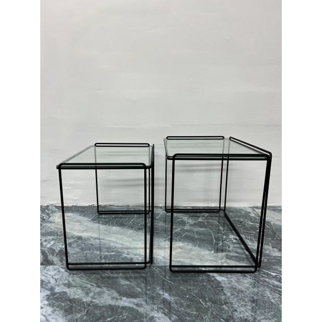 Black Max Sauze 'Isocele' Nesting Tables, 1970s For Sale - Image 8 of 13