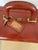 Rare Vintage 1940's Mad-Men Style Maximillian Leather Portable Bar Suitcase Complete With Original Glasses and Shaker For Sale - Image 10 of 11