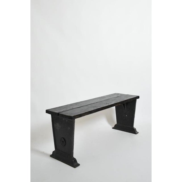 1920s Vintage Cast Iron Bench from Skoglund & Olson, 1920s For Sale - Image 5 of 5