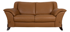 Cognac Leather 2-Seater Sofa from Natuzzi