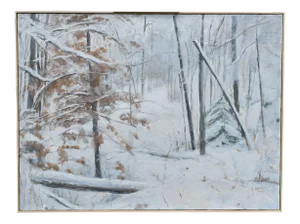 "Walking in a Vermont Snowstorm" Contemporary Painting by Stephen Remick