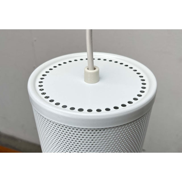 Minimalist Perforated Metal Pendant Lamp from Orno, Finland For Sale - Image 5 of 18