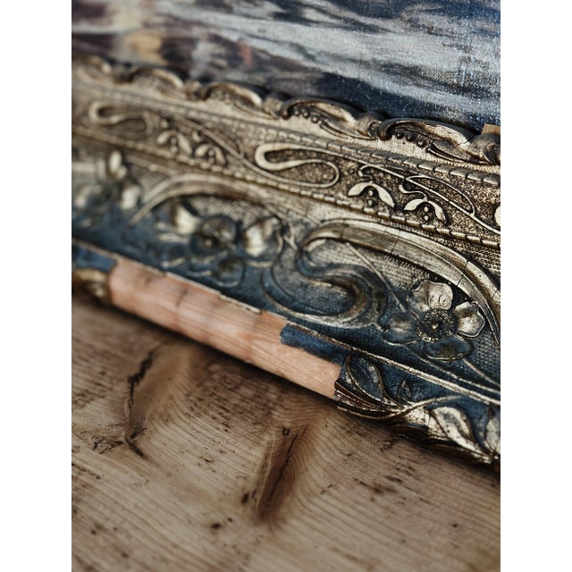 Early 19th Century Antique Original French Oil Painting, The Storm That Rises For Sale - Image 5 of 11
