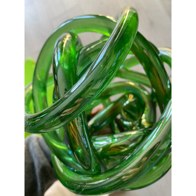1980s 1980s Molded Glass Sculpture For Sale - Image 5 of 5