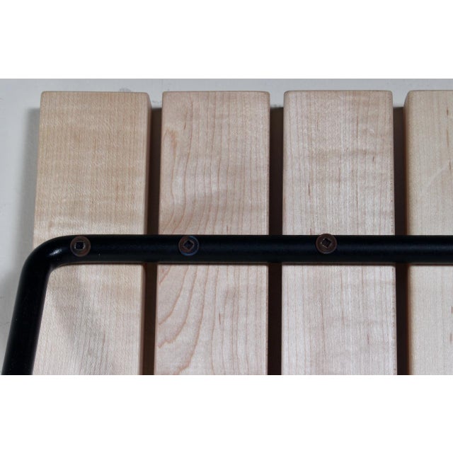 Attributed to Harry Bertoia for Knoll Birch & Black Iron Bench / Coffee Table C. 1970 For Sale - Image 17 of 18
