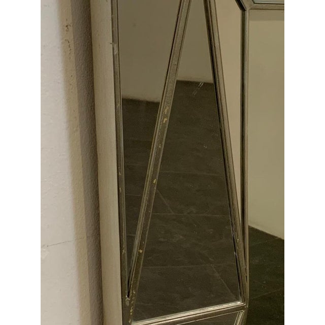 Elaborate Cubic Taste Mirror on the style of Serge Roche, 1970s For Sale - Image 12 of 16