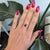 Modern Gia Certified Mozambique Ruby Ring With Lab Grown Diamonds: Solid 14k Gold, Size 6.75 For Sale - Image 3 of 10