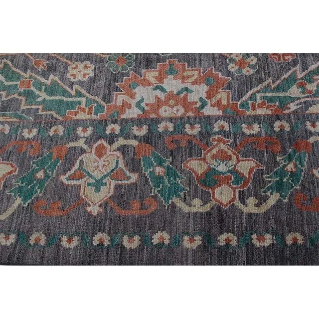 Handwoven Persian Sultanabad Area Rug 12’11” X 19’5″ For Sale - Image 11 of 13
