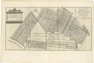 Antique Map of Estates in Amsterdam in 1669, 1767