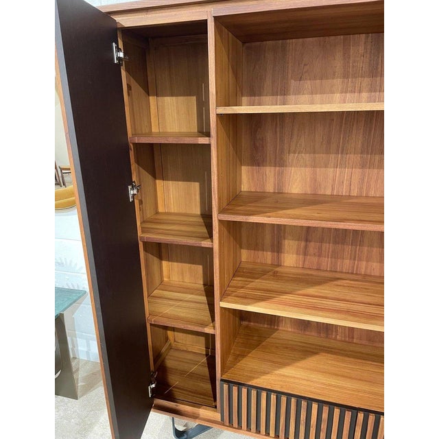 Art Deco Style Wooden Bookcase For Sale - Image 9 of 18