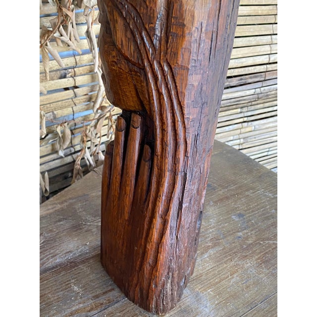 French Wood Sculpture, 1950s For Sale - Image 13 of 15