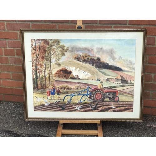 D. McCarthy, Untitled, Watercolor, Framed For Sale - Image 3 of 3