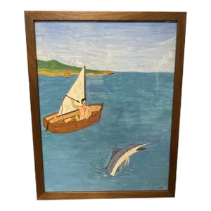 Illustration of "The Old Man and the Sea"