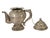 Asian Tibetan Asian Indian Repousse Chased Silver Alloy Ewer For Sale - Image 3 of 9