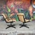 Animal Skin Pair of Tan Leather Office Chairs by Alfred Kill For Sale - Image 7 of 12