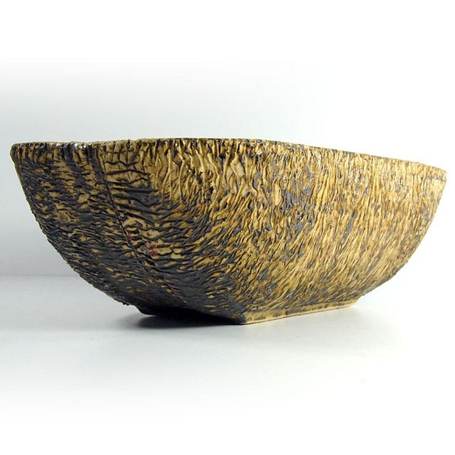 Brutalist Ceramic Dish from Agu Reuver, Holland, 1960s For Sale - Image 6 of 9