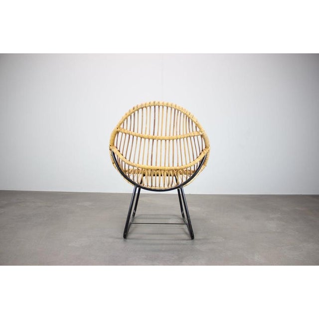 Wood Rattan Lounge Chair by Alan Fuchs for Uluv, Former Czechoslovakia, 1960s For Sale - Image 7 of 13