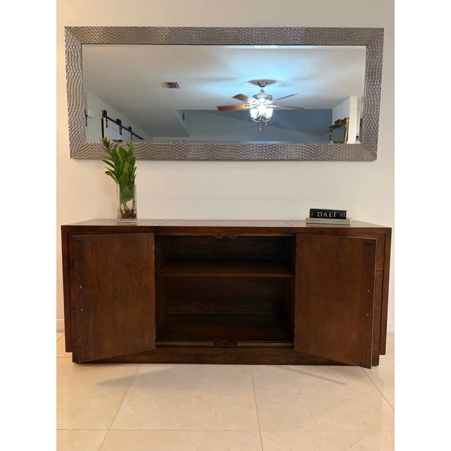 1980s Henredon Campaign Credenza For Sale - Image 10 of 10