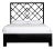 Darien Bed Queen - Black For Sale