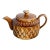 English Mid Century Brown Pottery Tea Pot “Leaf” For Sale