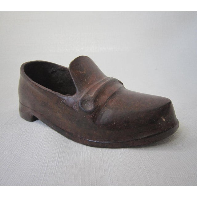 English 1950's Bronze Shoe For Sale - Image 3 of 4