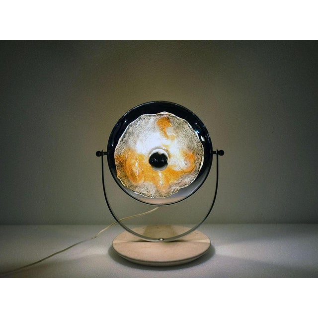 Vintage Table Lamp by Toni Zuccheri for Mazzega, 1970s For Sale - Image 12 of 12