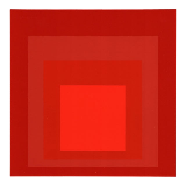 1977 Josef Albers Serigraph "Homage to the Square - R-Iii A-4" For Sale