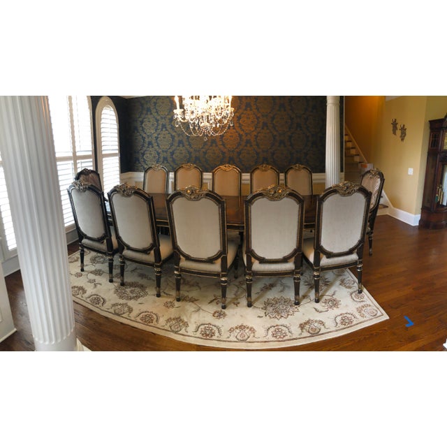 Marge Carson Dining Table & 12 Chairs Chairish