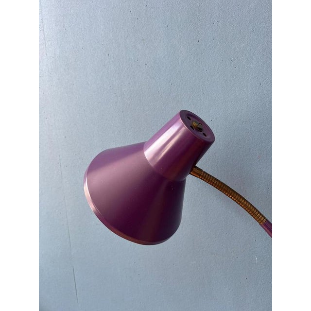 Vintage Space Age Purple Scissor Wall Lamp | Chairish