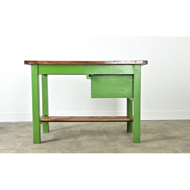 French 19th Century Beech & Painted Pine Work Table For Sale - Image 13 of 13