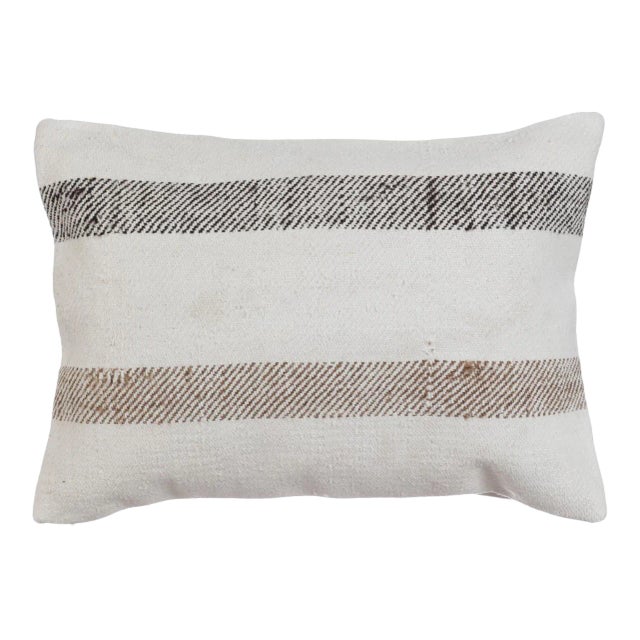 Striped Kilim Pillow Cover For Sale