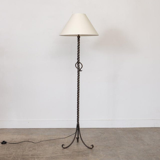 1940s 1940s French Iron Floor Lamp For Sale - Image 5 of 12