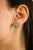 Not Yet Made - Made To Order 2.8 Ct Zambian Emerald Contemporary Stud Earrings With Diamonds in 14k Solid Gold For Sale - Image 5 of 10