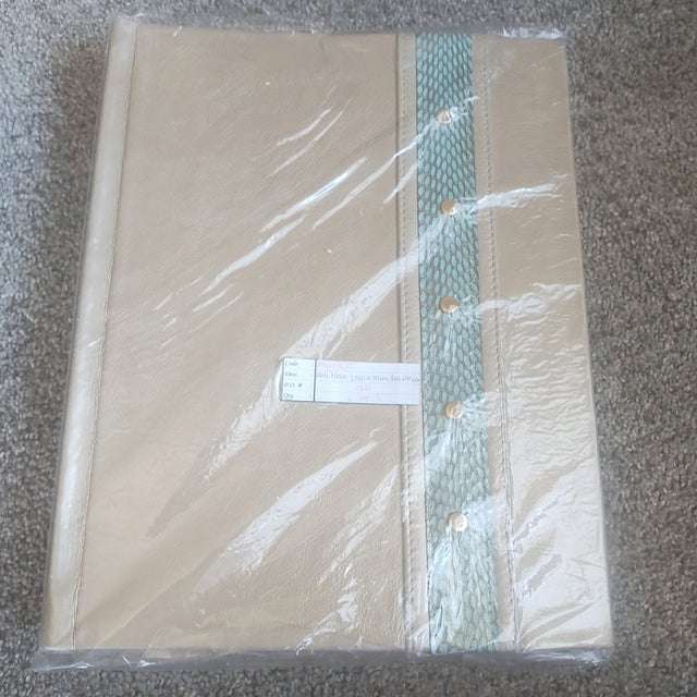 R & Y Augousti, Paris Metallic Leather Photo Album NWT For Sale - Image 16 of 18