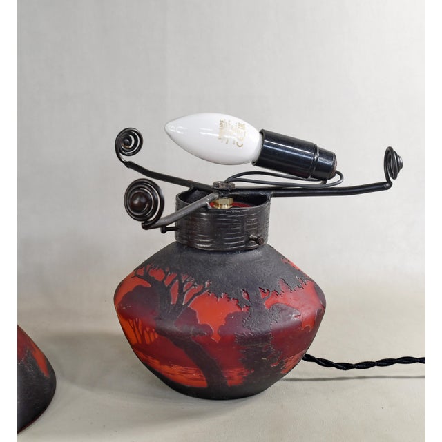 French Art Deco Mushroom Lamp by Muller Freres - 1920s France For Sale - Image 14 of 18