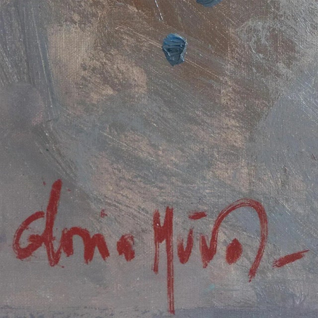 Gloria Muñoz, Study of Church Exterior, 1970s, Oil on Canvas For Sale - Image 8 of 11